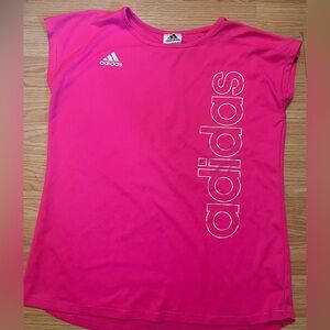 Adidas Kids Hot Pink Short Sleeve Tee